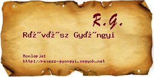 Révész Gyöngyi névjegykártya